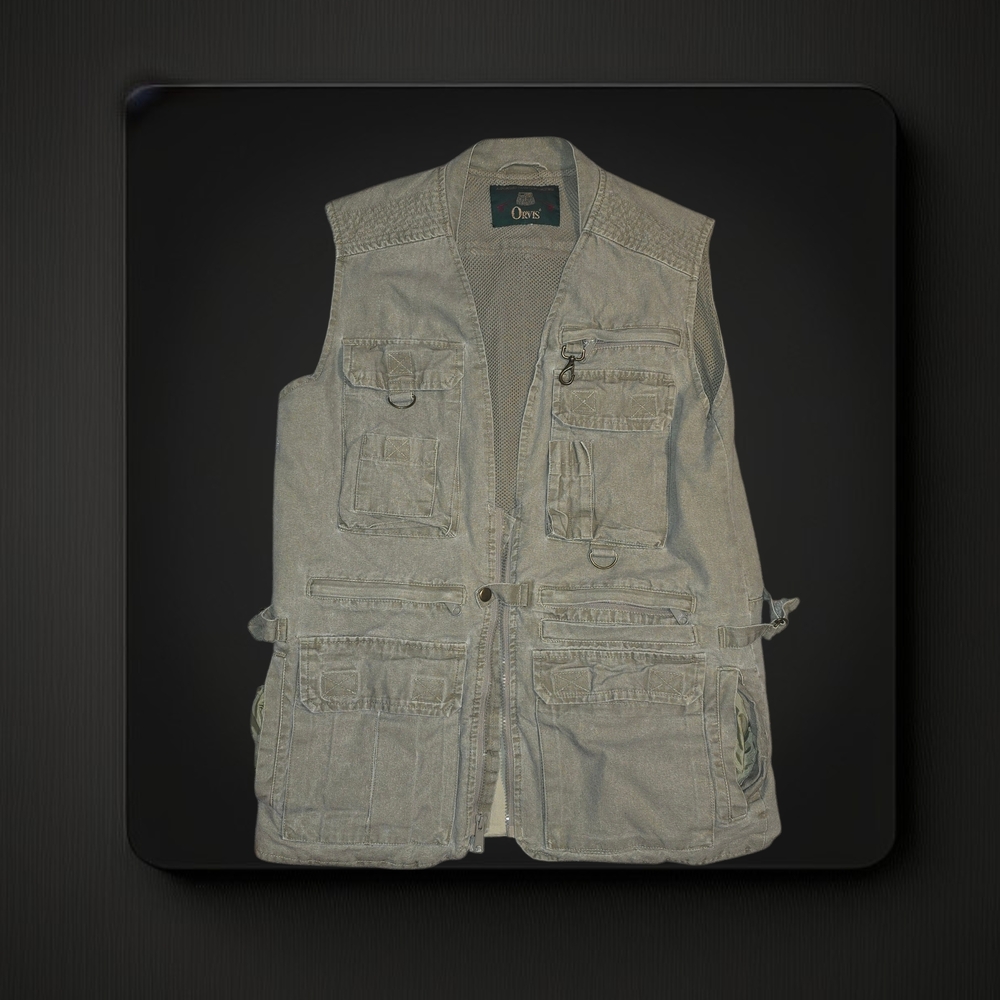 Orvis Men's Light Gray Utility Vest